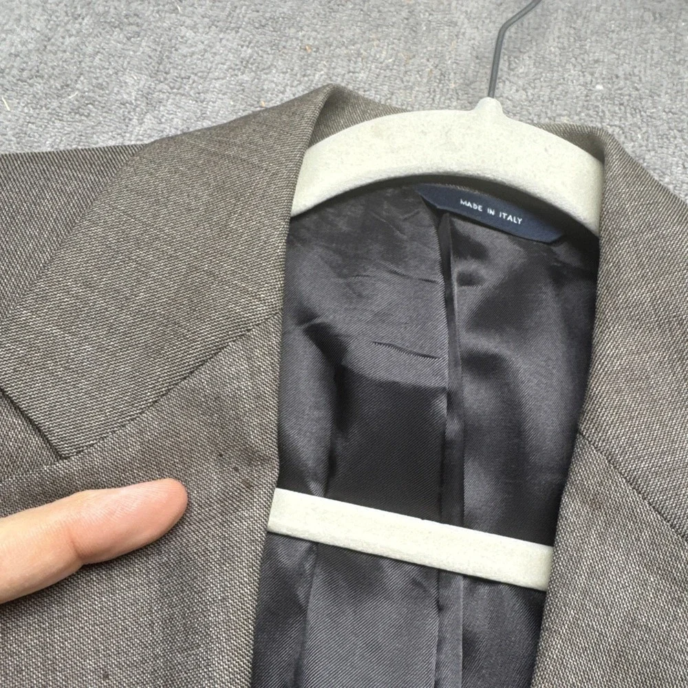 Brooks Brothers Men's 40R Brown‎ Wool Cashmere Blazer Made in Italy 2 Button